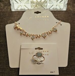 MWT Lauren Conrad Jewelry set Necklace and Ring